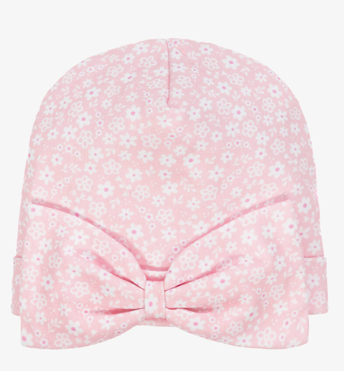Kissy Kissy: Baby Girls Pink Fall In Bloom Pima Cotton Hat