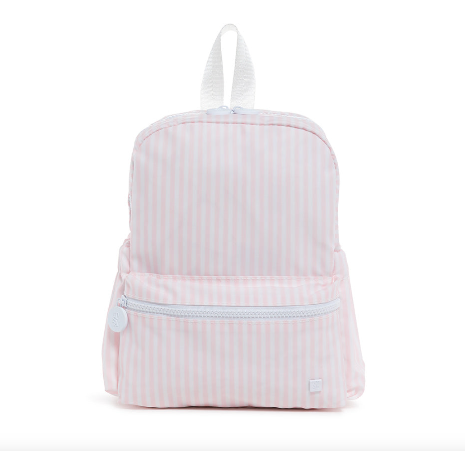 TRVL: MINI BACKER - PIMLICO STRIPE PINK BACKPACK