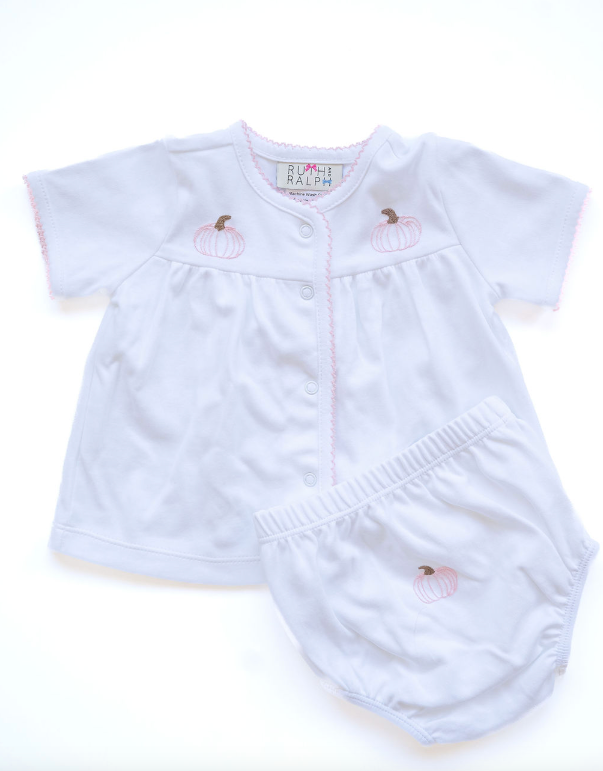 Ruth & Ralph: Pink Pumpkin Diaper Cover