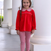 Trotter Street: Abigail Pants Set- Red