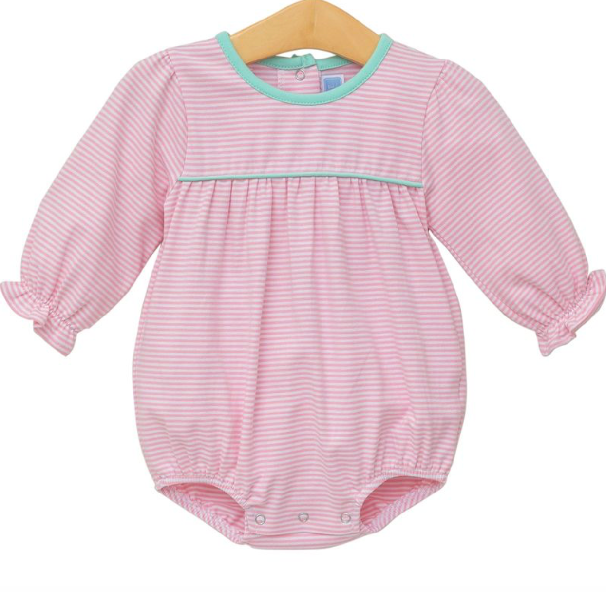 Trotter Street: Ellie Bubble - Light Pink Stripe - Mint