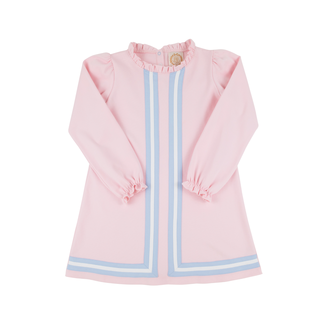 TBBC: Lizzie`s Luxe Leisure Dress - Palm Beach Pink/Beale Street Blue/Worth Ave White