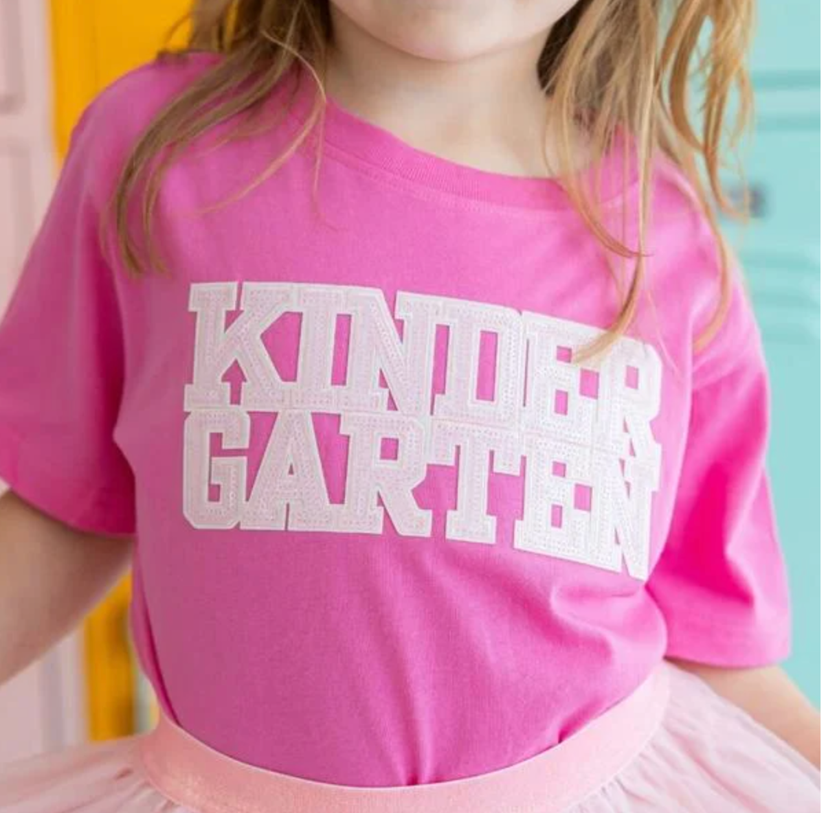 Sweet Wink: Kindergarten Sequin Patch Short Sleeve