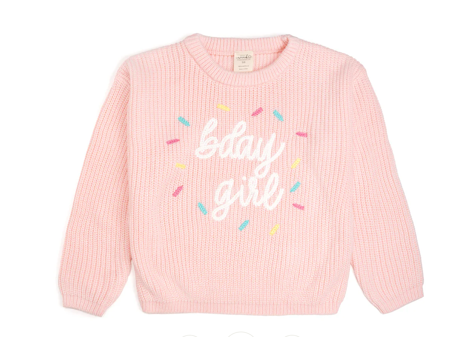 Sweet Wink: Birthday Girl Sprinkle Knit Sweater