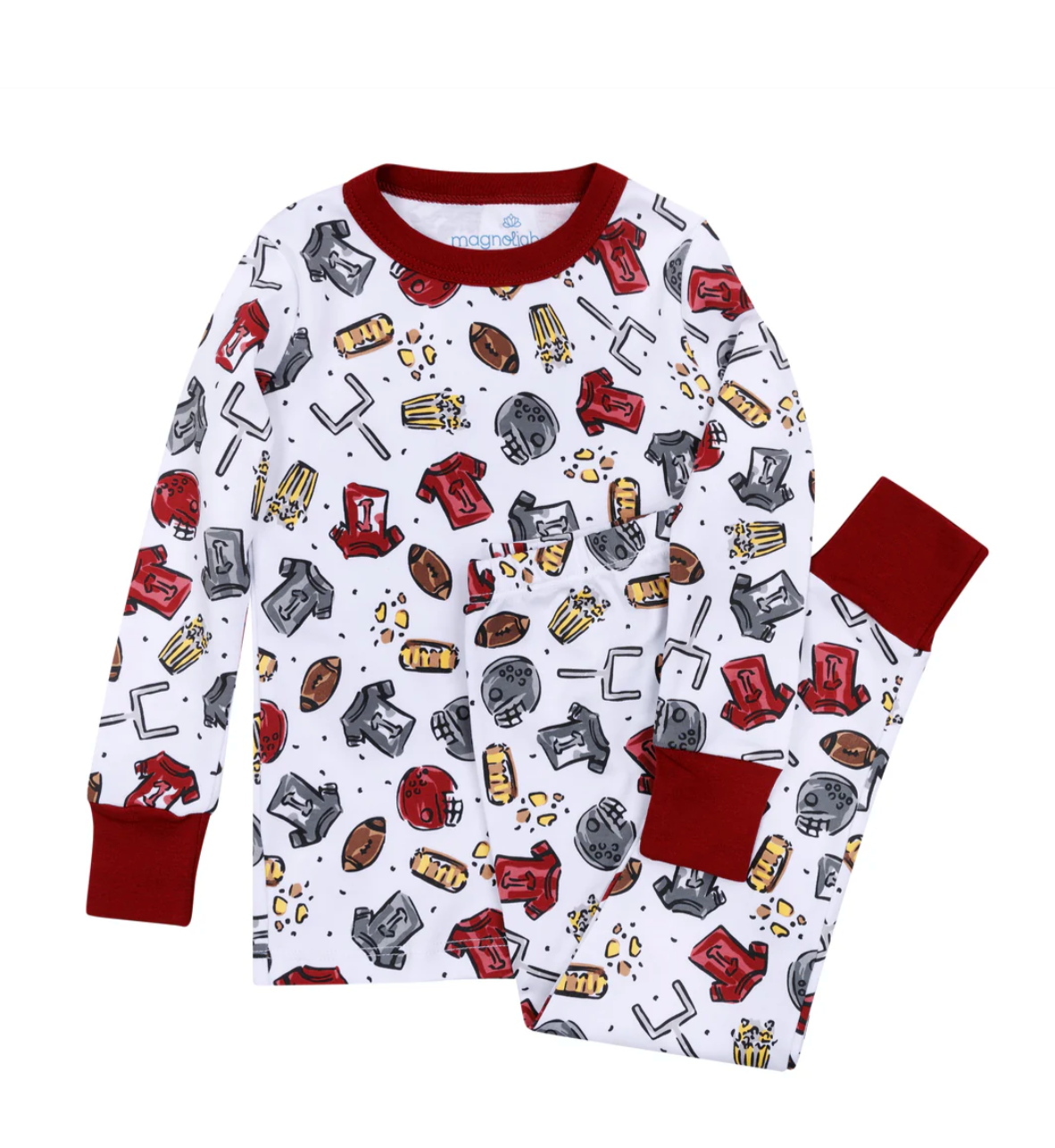 Magnolia Baby:  Future Draft Picks Long Pajamas Red