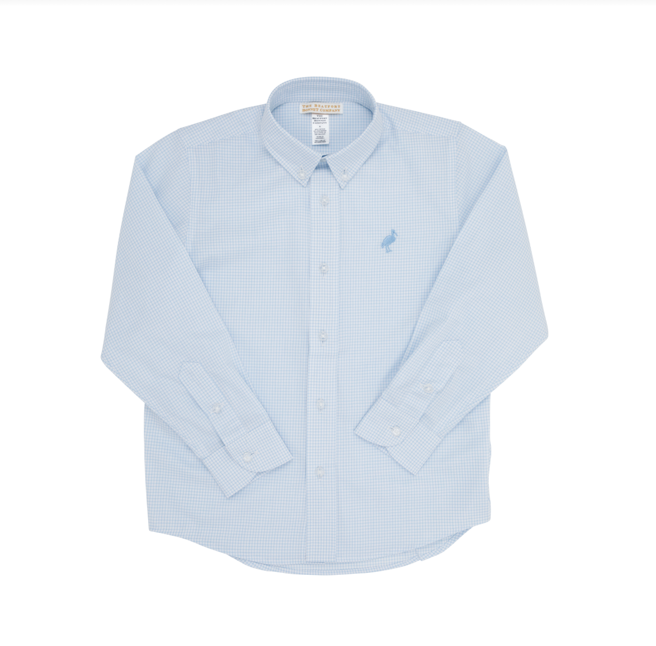 TBBC: Dean`s List Dress Shirt -Barrington Blue Mini Windowpane/Barrington Blue