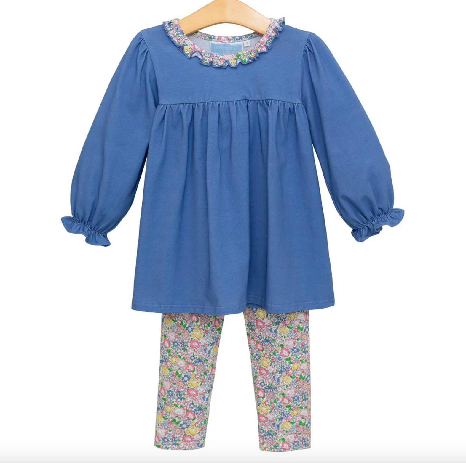 Trotter Street: Floral Ruffle Pants Set