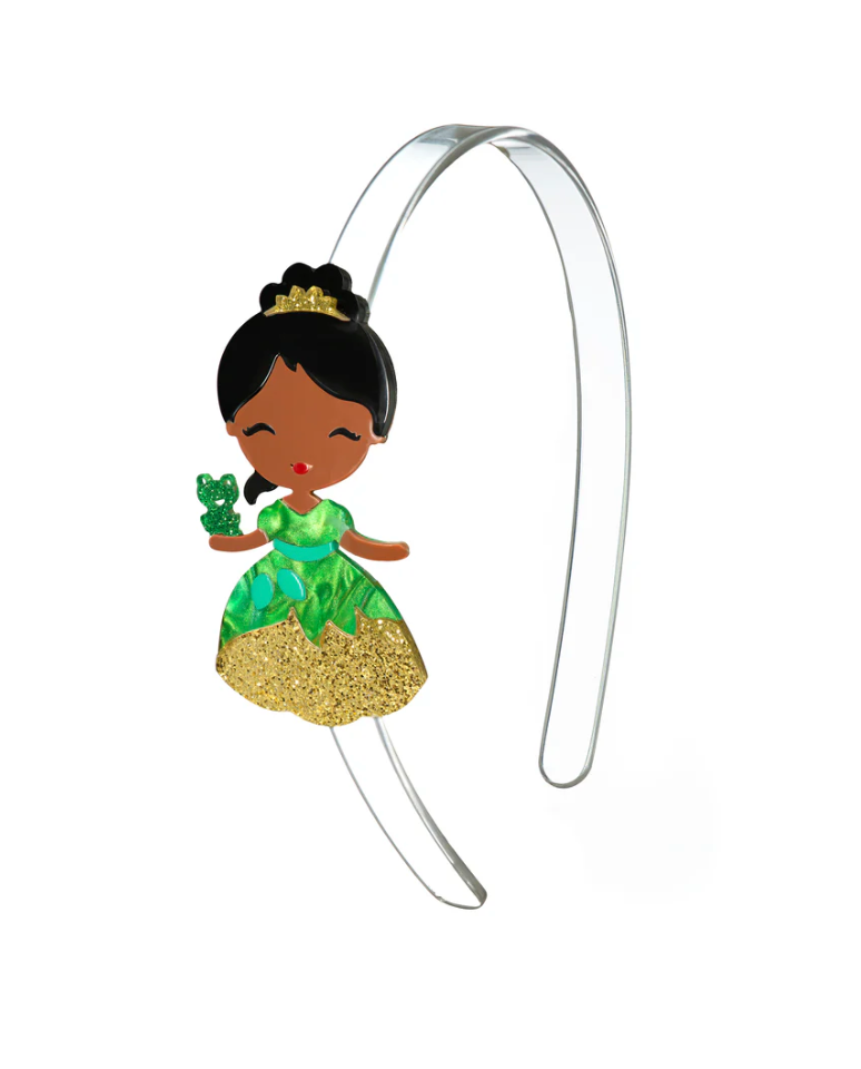 Lilies & Roses: Cute Doll Glitter Green Dress Headband