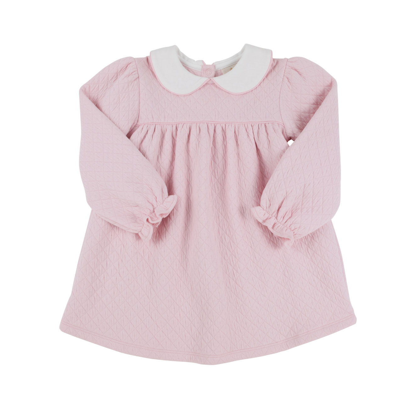 TBBC: Long Sleeve Maerin Fitz Frock - Palm Beach Pink/Worth Ave White
