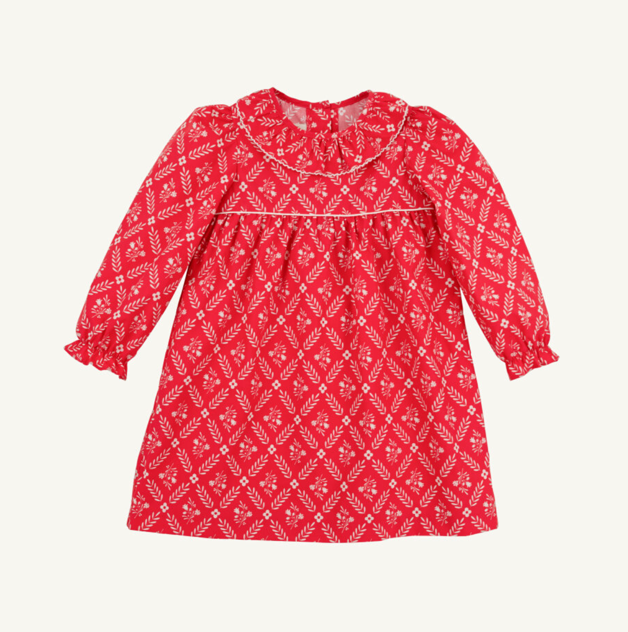 TBBC: Long Sleeve Ramona Ruffle Dress - Mayflower Musings/Palmetto Pearl