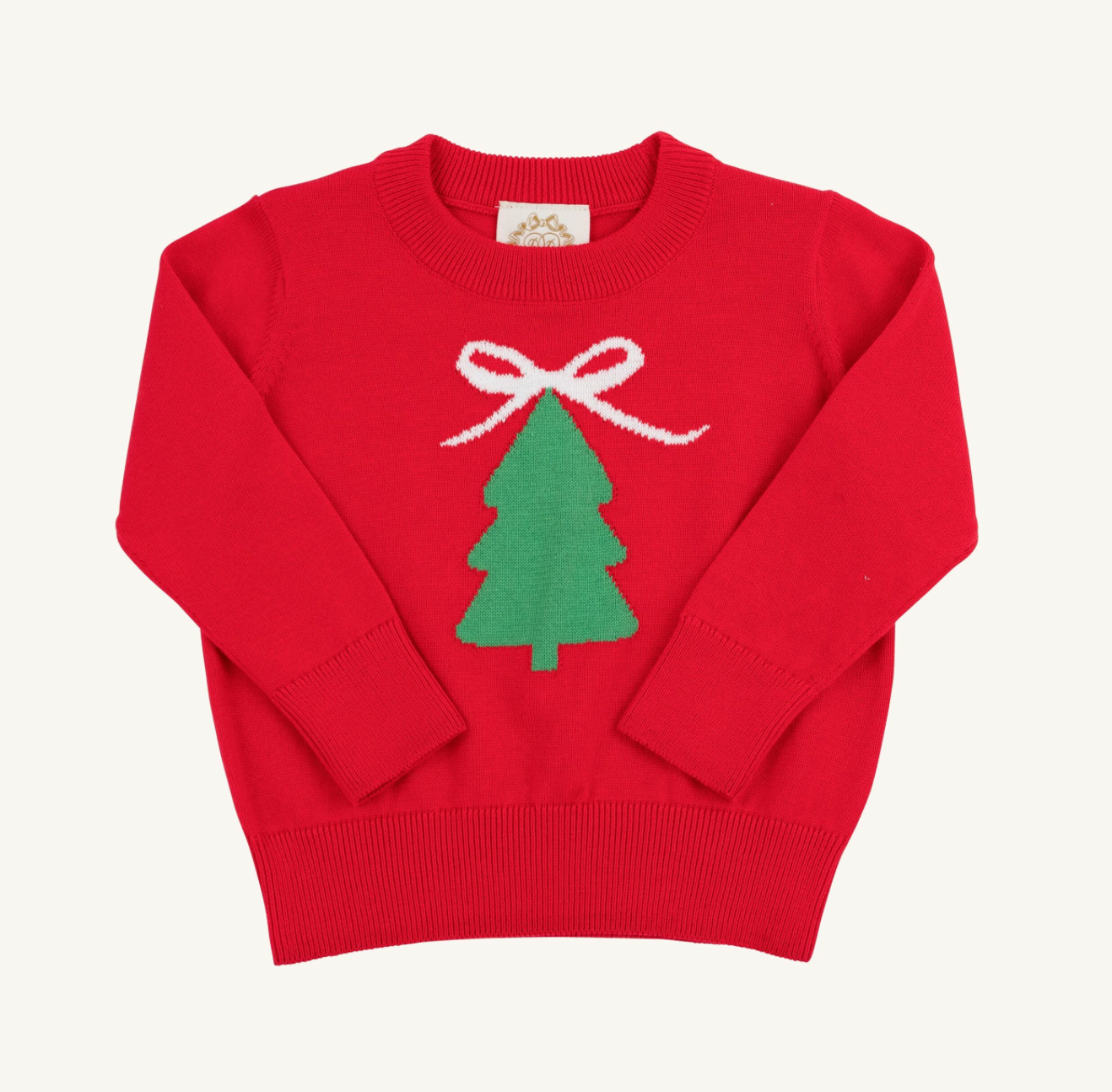 TBBC: Isabelle`s Intarsia Sweater - Richmond Red/Christmas Tree