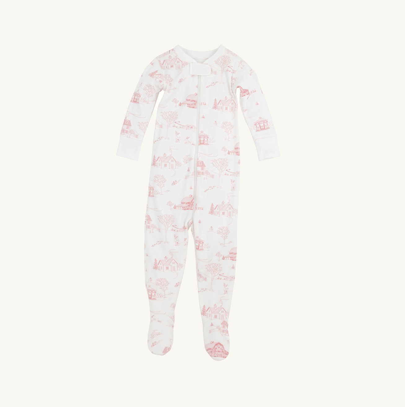 TBBC: Knox`s Night Night Footed - York Town Toile/Worth Ave White