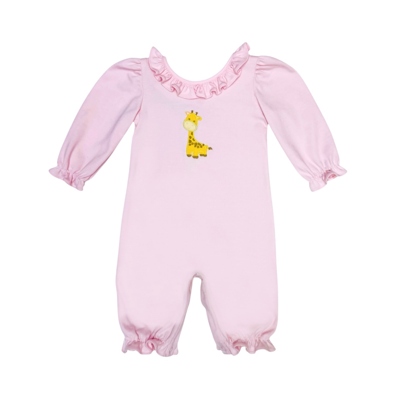 Zuccini: Giraffen Suzette's Bubble Pink Knit Romper