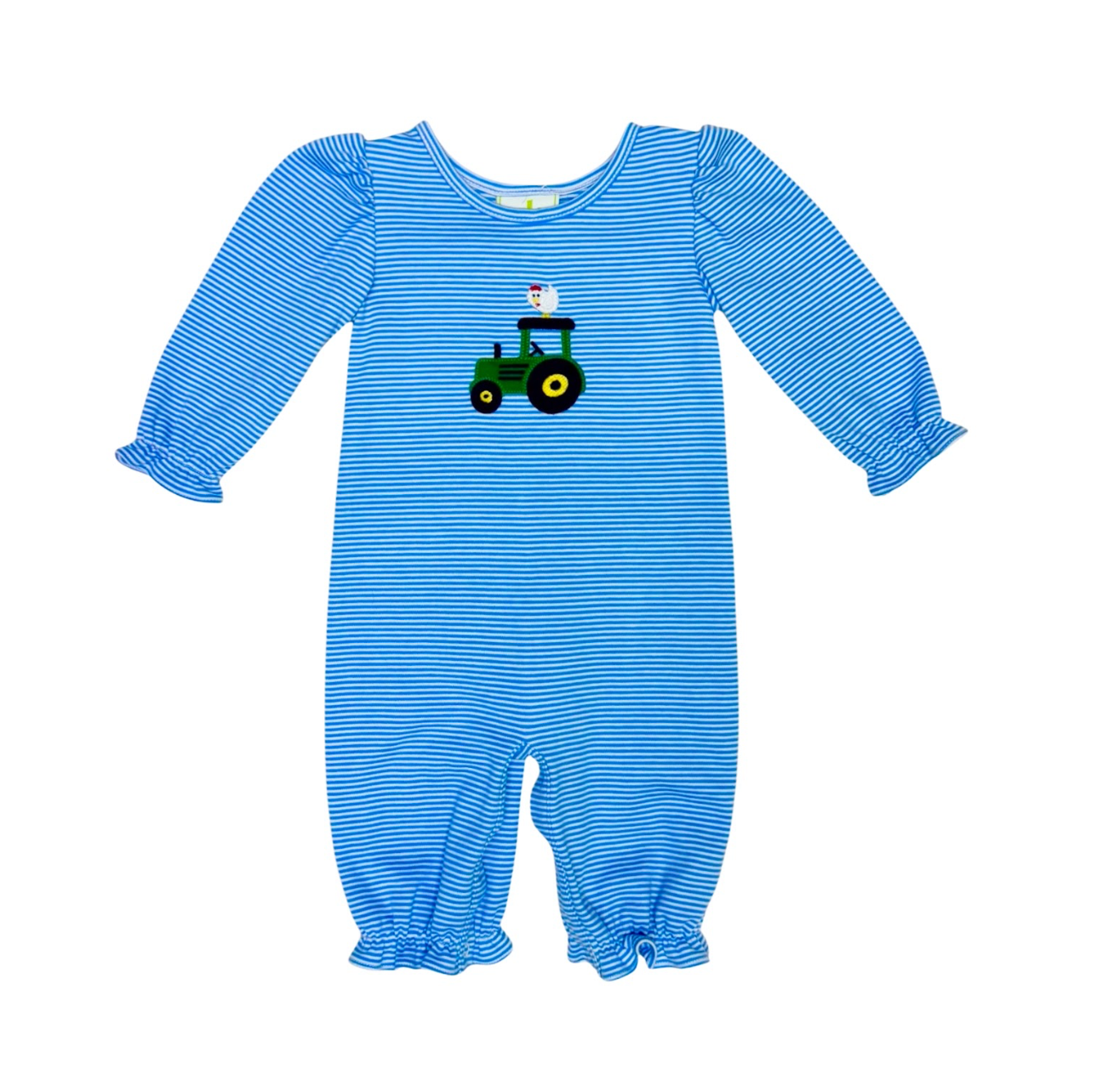 Zuccini: Harvest Pam's Bubble Periwinkle Bitty Knit Romper