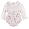 SOPHIE & LUCAS: BB CHECK SCALLOPED OVERALL