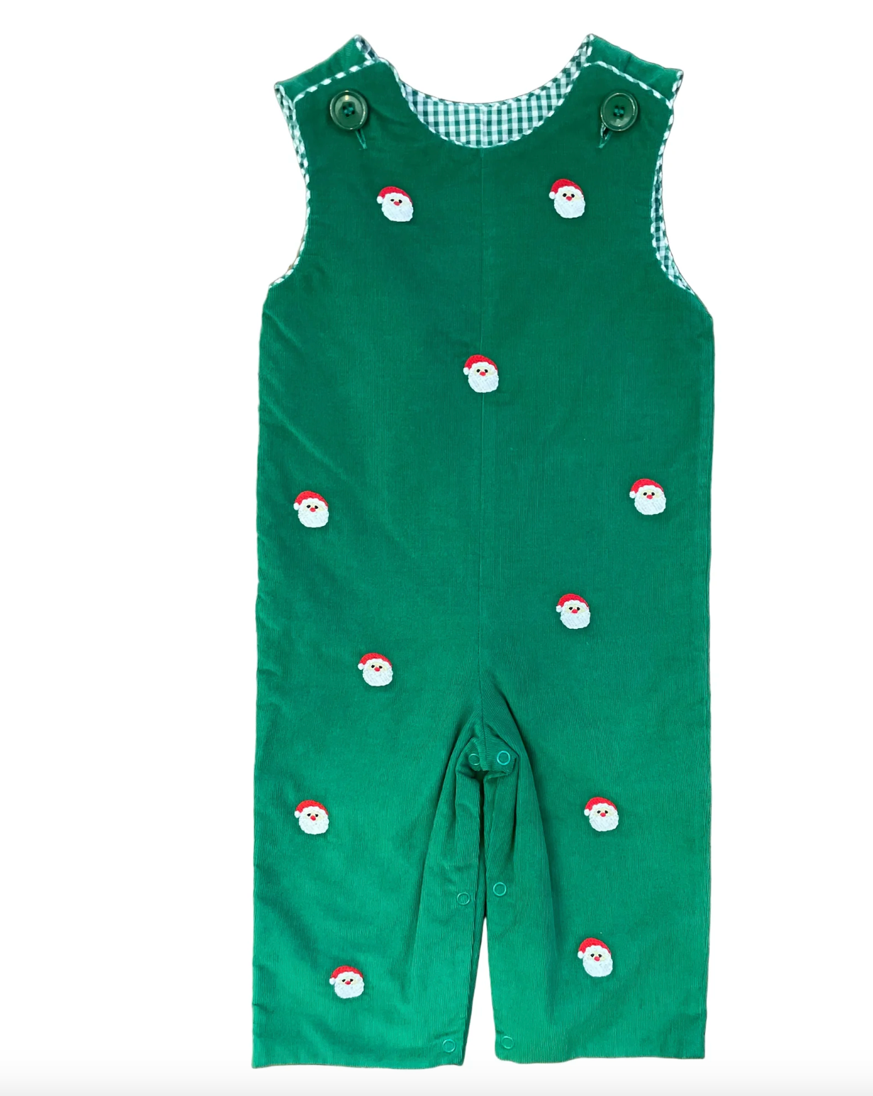 Zuccini: Santa Face Embroidered Corduroy Longall