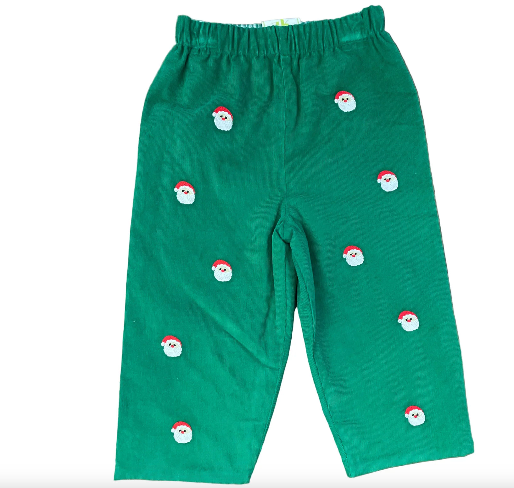 Zuccini: Santa Face Embroidered Corduroy Pants