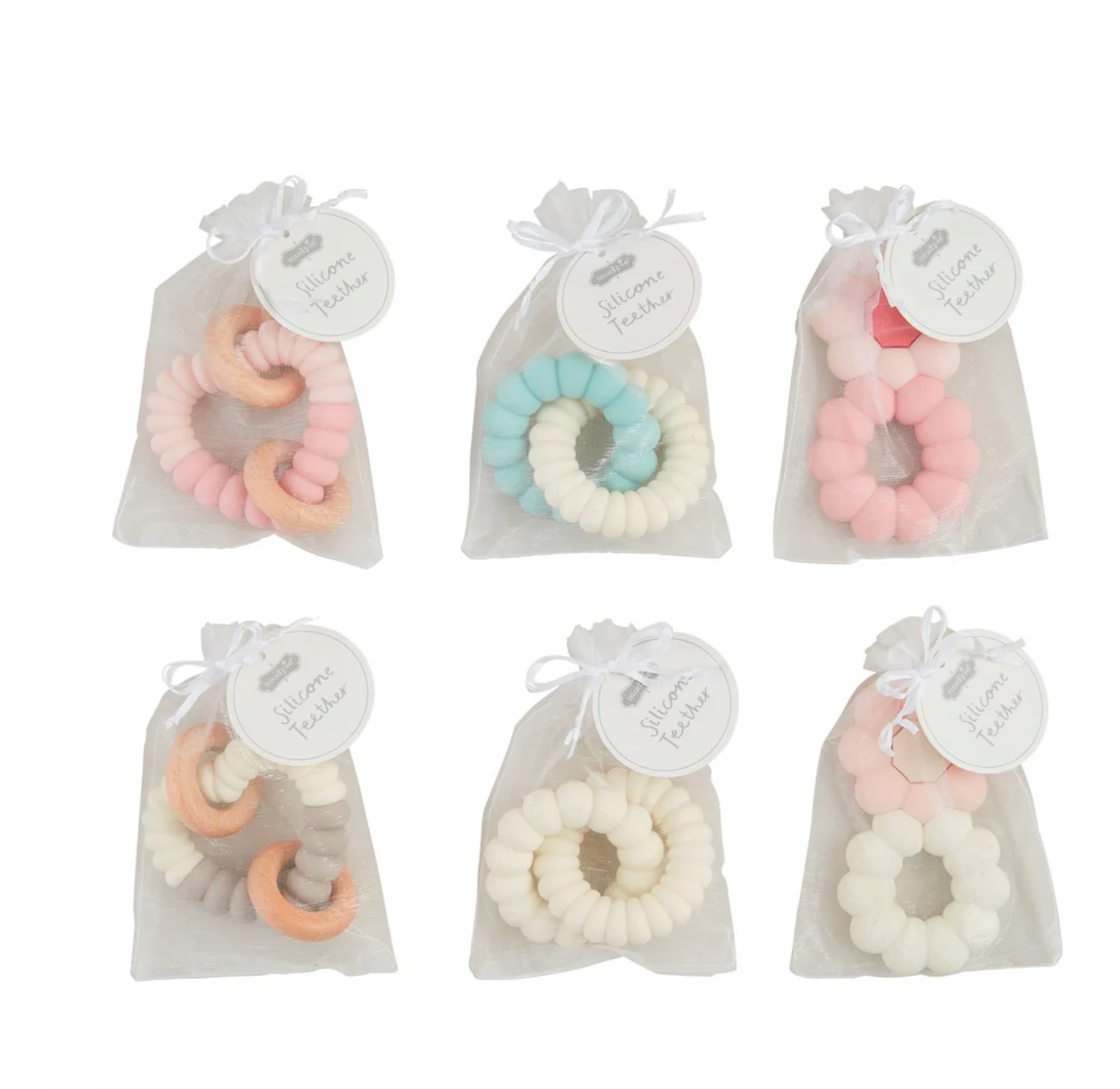 Mud Pie: SILICONE TEETHERS, ASSORTED
