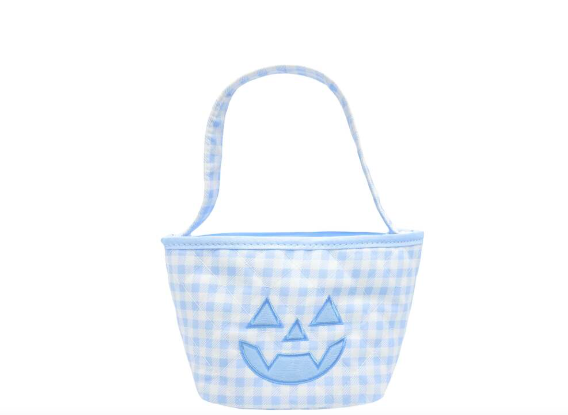 Bits & Bows:  Petite Halloween Pumpkin Tote, Blue