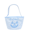 Bits & Bows:  Petite Halloween Pumpkin Tote, Blue