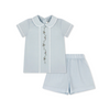 Lullaby Set: Jonathan Short Set Boston Blue Batiste, Holly