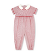 Lullaby Set: Rover Romper Redford Red Windowpane, High Point Red Corduroy