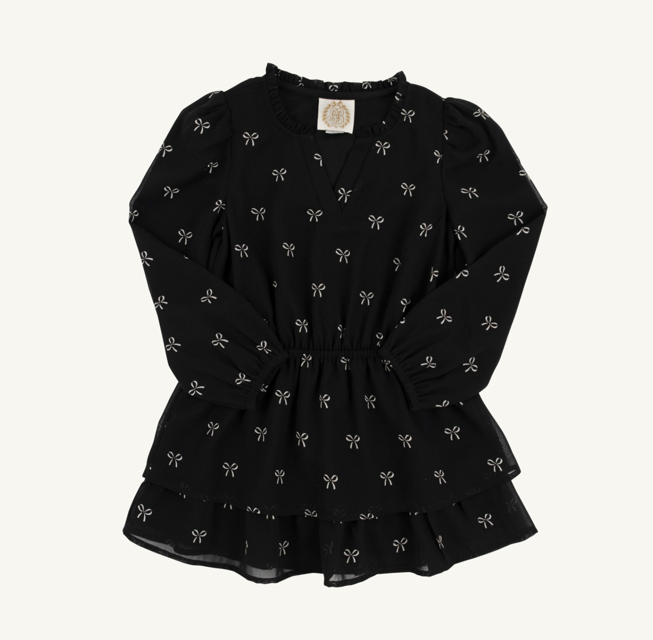 TBBC: Long Sleeve Mary Price Party Dress - I Believe in Bows (Newport Night)