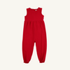 TBBC: Sleeveless Rebecca Romper - Richmond Red/Palmetto Pearl