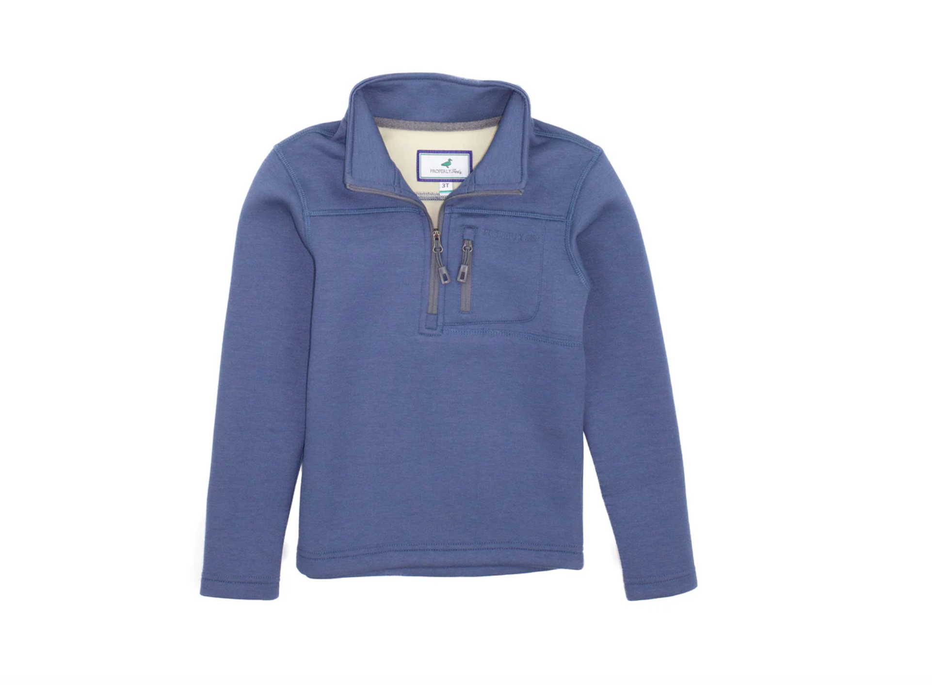 Properly Tied: Boys Arctic Pullover Stone Blue