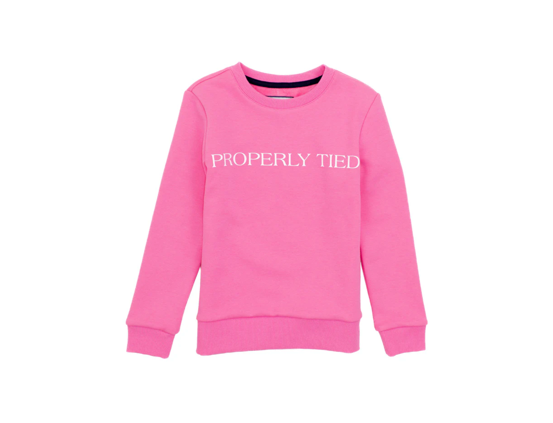 Properly Tied: Girls Laurel Crew Pink