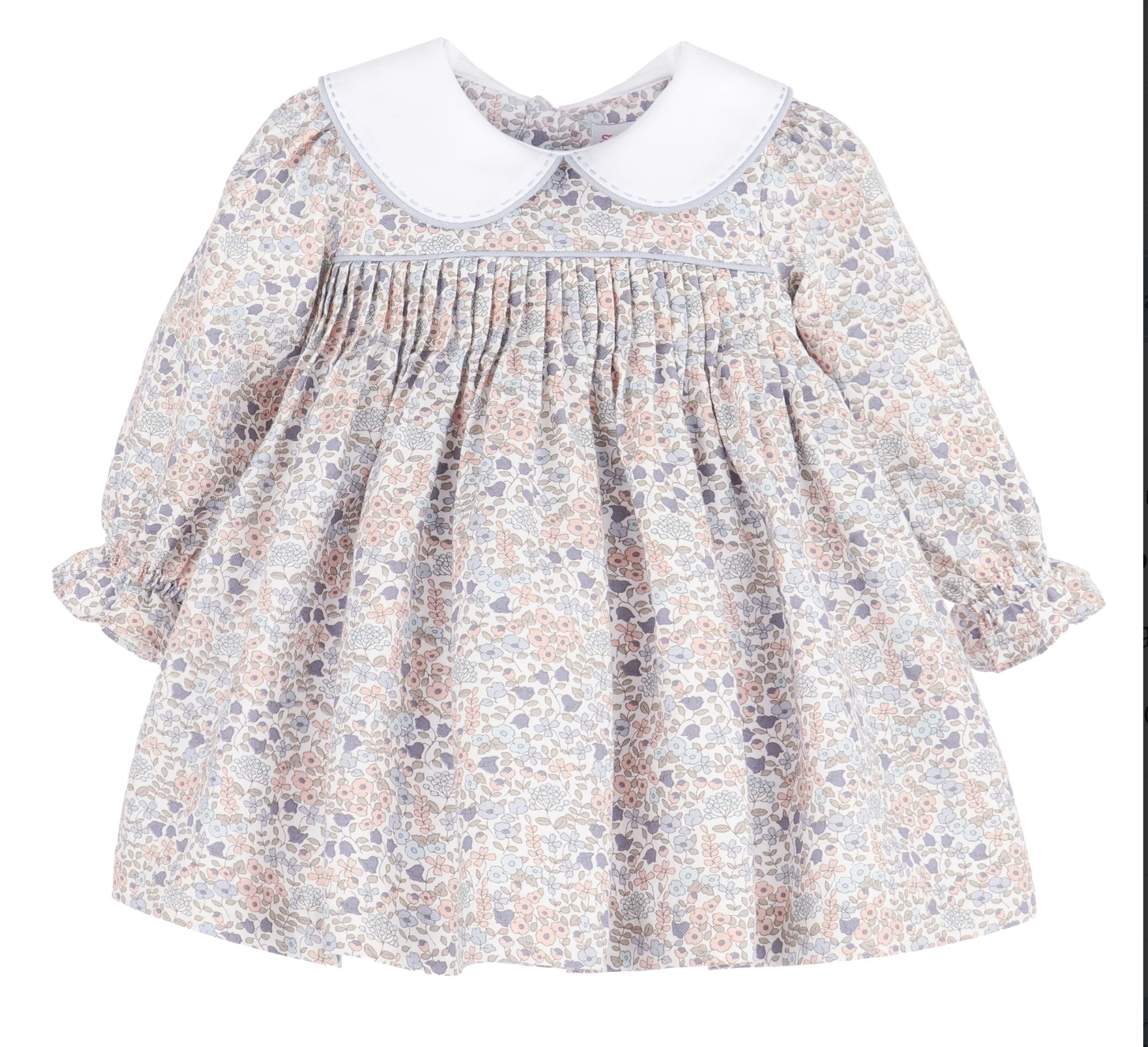Sophie & Lucas: Sweater Weather Pleat Dress Blue Floral
