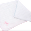 Paty: Knit Receiving Swaddle Blanket with Bow
