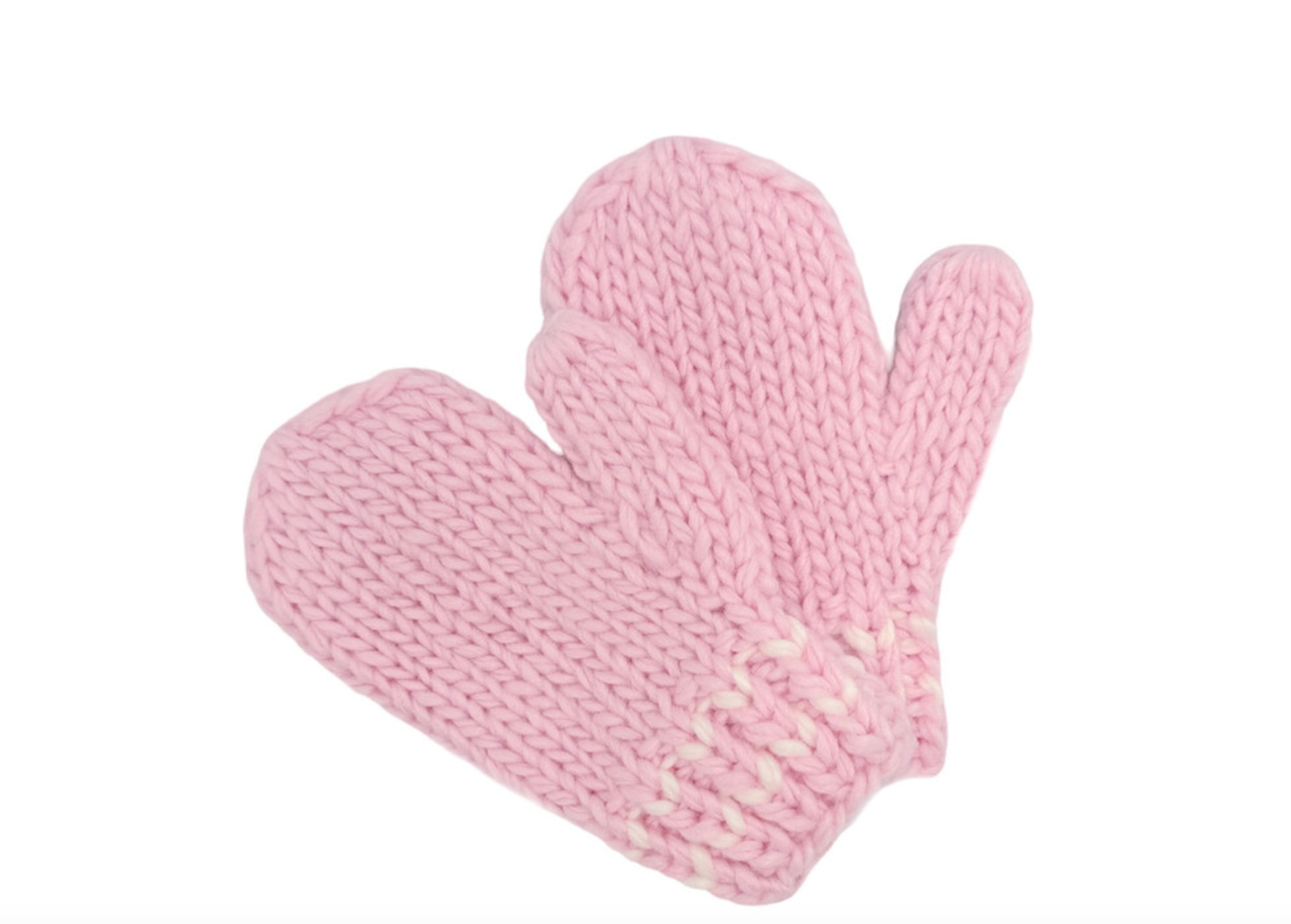 Bits & Bows:  Knit Mittens, Pink