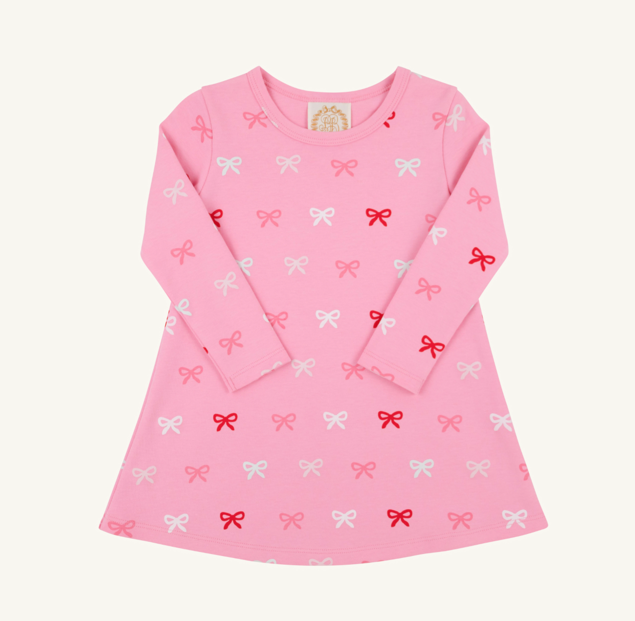 TBBC: Long Sleeve Polly Play Dress - Bitty Bows