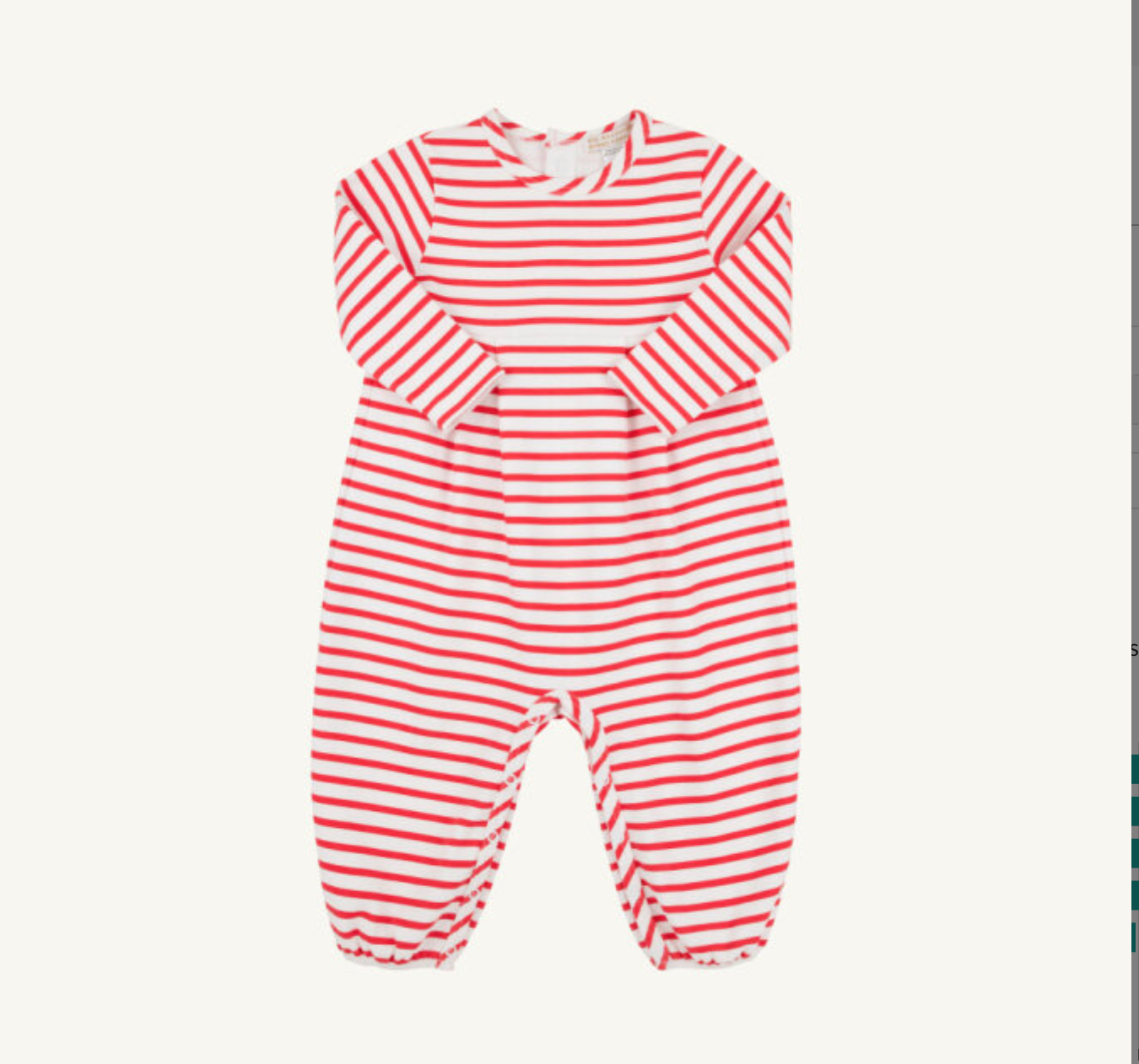 TBBC: Long Sleeve Bradford Romper - Richmond Red Stripe