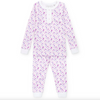 Lila & Hayes: Alden Girls' Pajama Pant Set - Penguin Party Pink