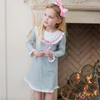 Lila Hayes: Emersyn Girls' Lace Trim Dress - Holly Holiday