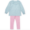 Lila & Hayes: Emma Set Girls' Legging Set - Holly Holiday