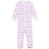 Lila & Hayes: Parker Girls' Zipper Pajama - Penguin Party Pink