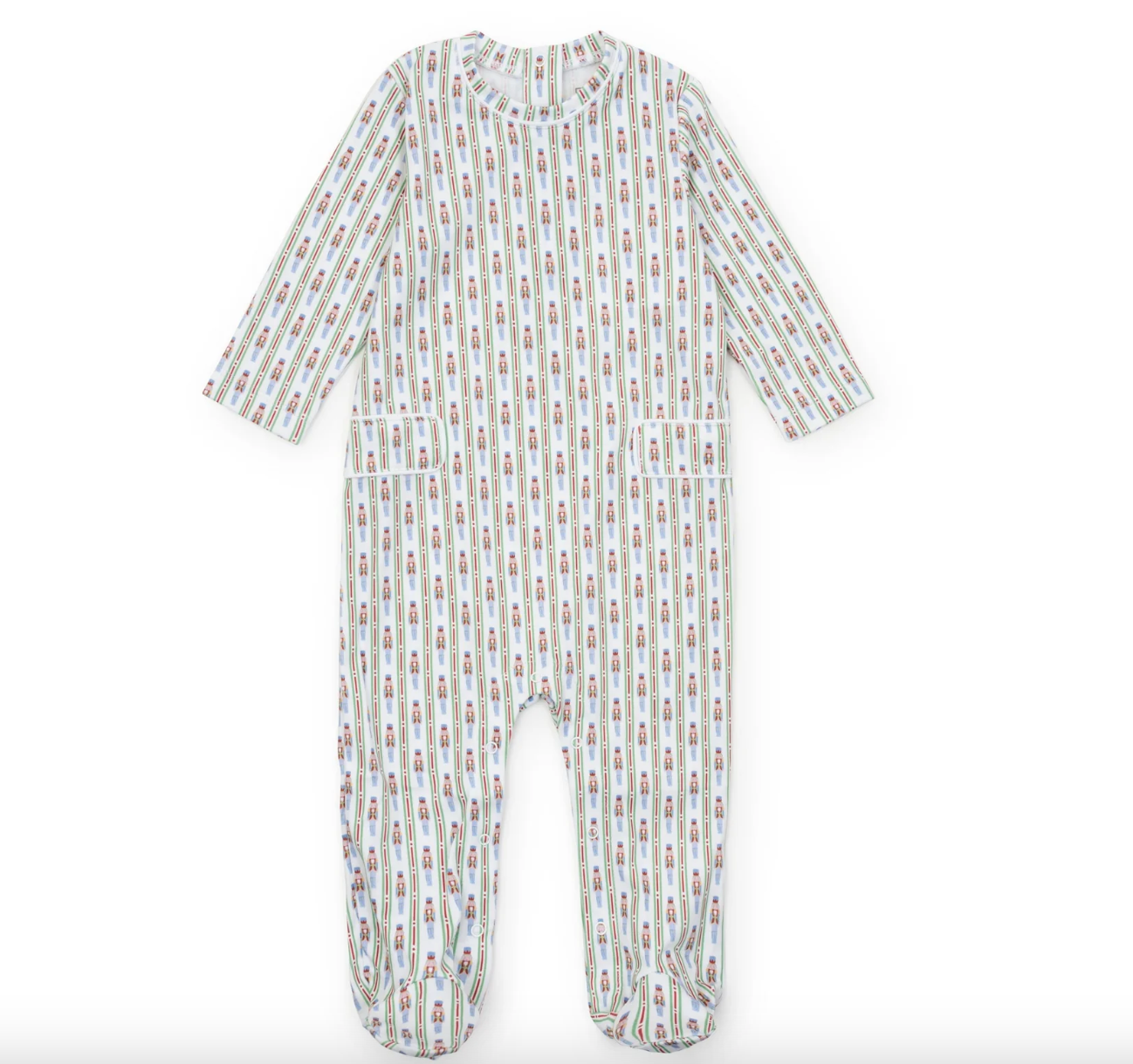 Lila & Hayes: Preston Boys' Romper - Nutcracker Stripe