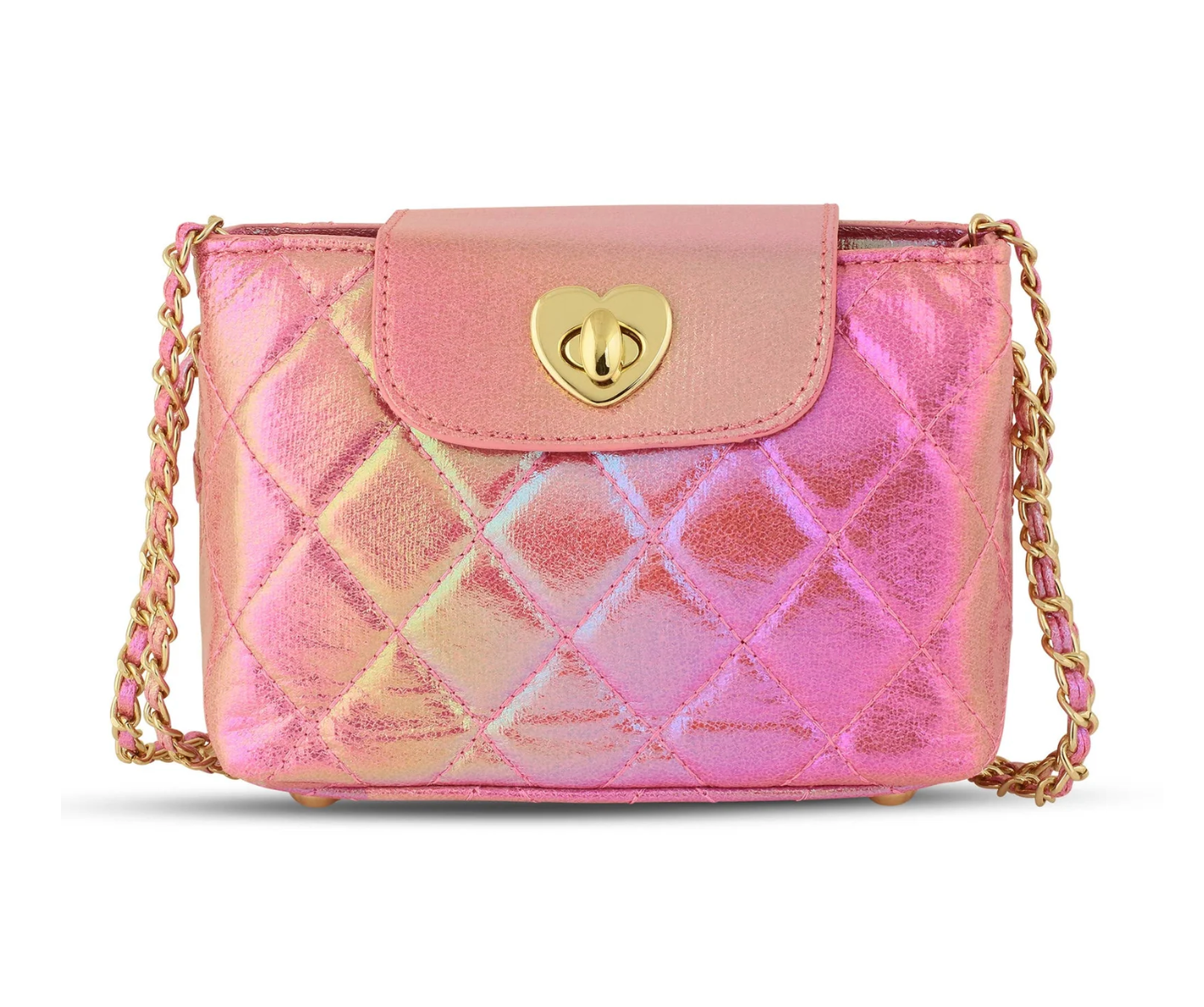 Carry Kind: Paige Handbag: Pink Metallic