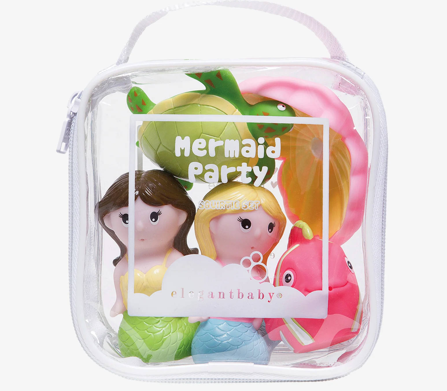 Elegant Baby: Mermaid Party Squirtie Baby Bath Toys