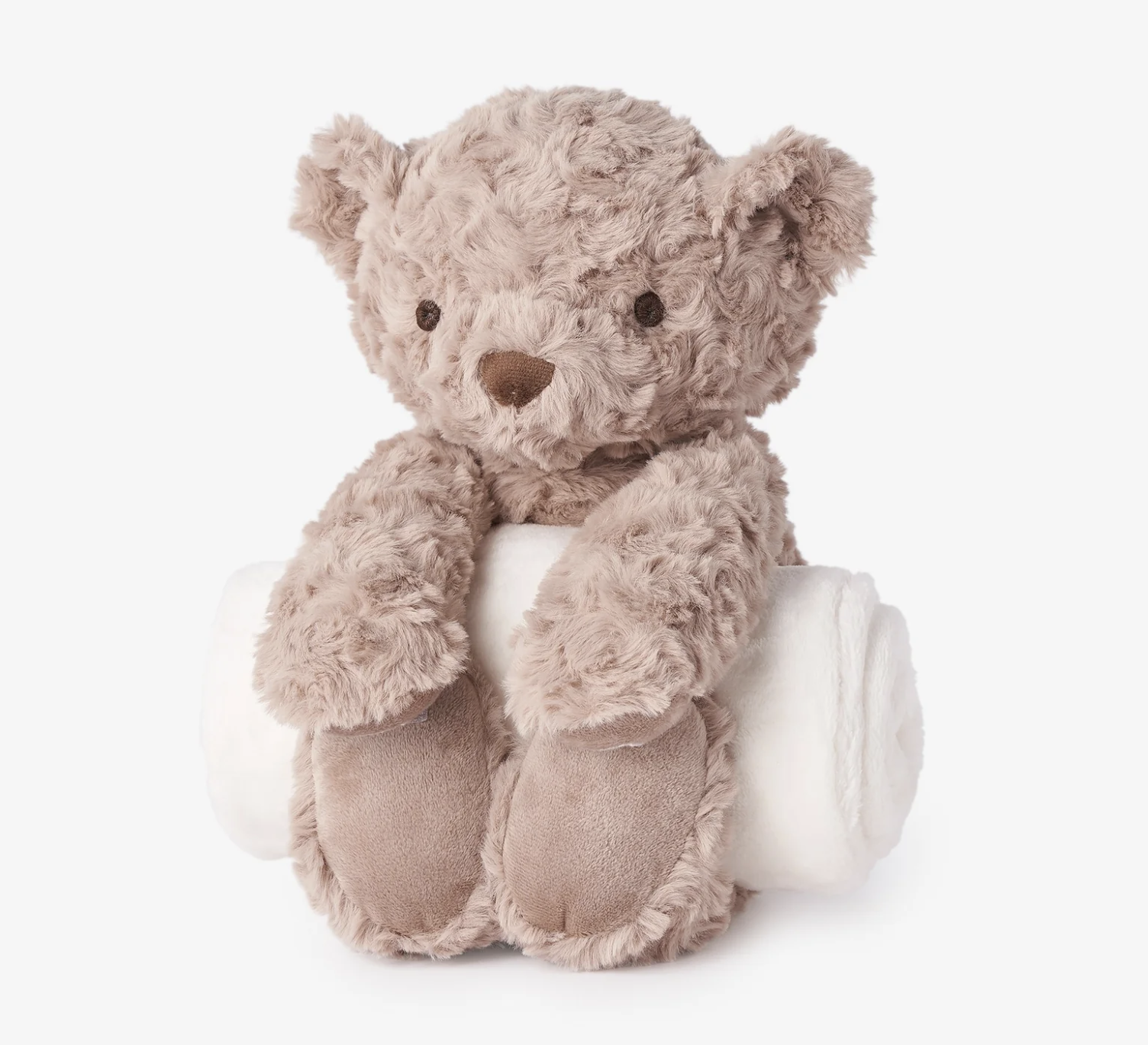 Elegant Baby: Bear Bedtime Huggie Plush Toy with Blanket