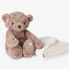 Elegant Baby: Bear Bedtime Huggie Plush Toy with Blanket