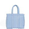 TRVL: Quilted GO GO tote: pimlico stripe chambray
