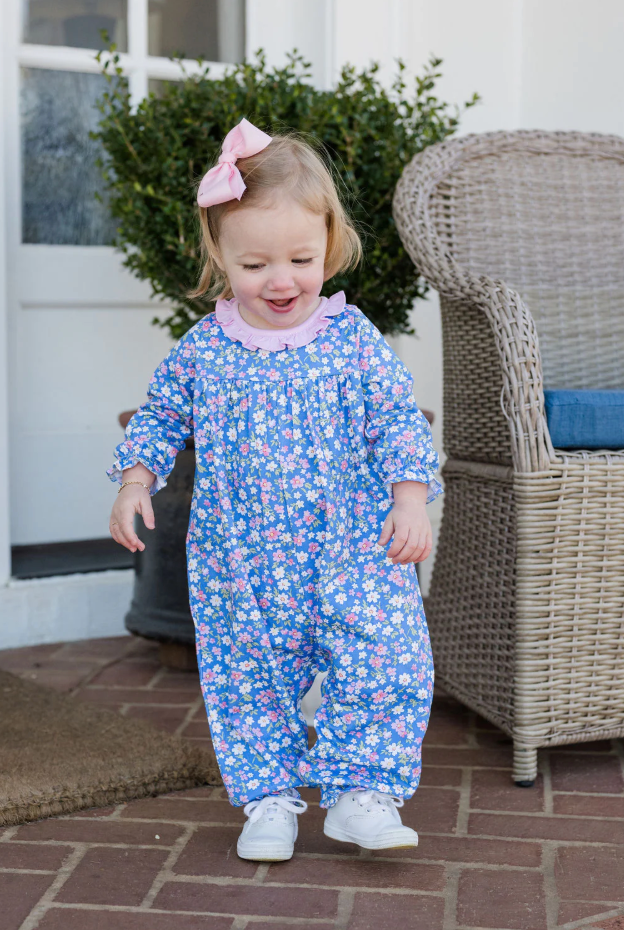 James & Lottie:  Knit Fall Floral Lila Long Bubble