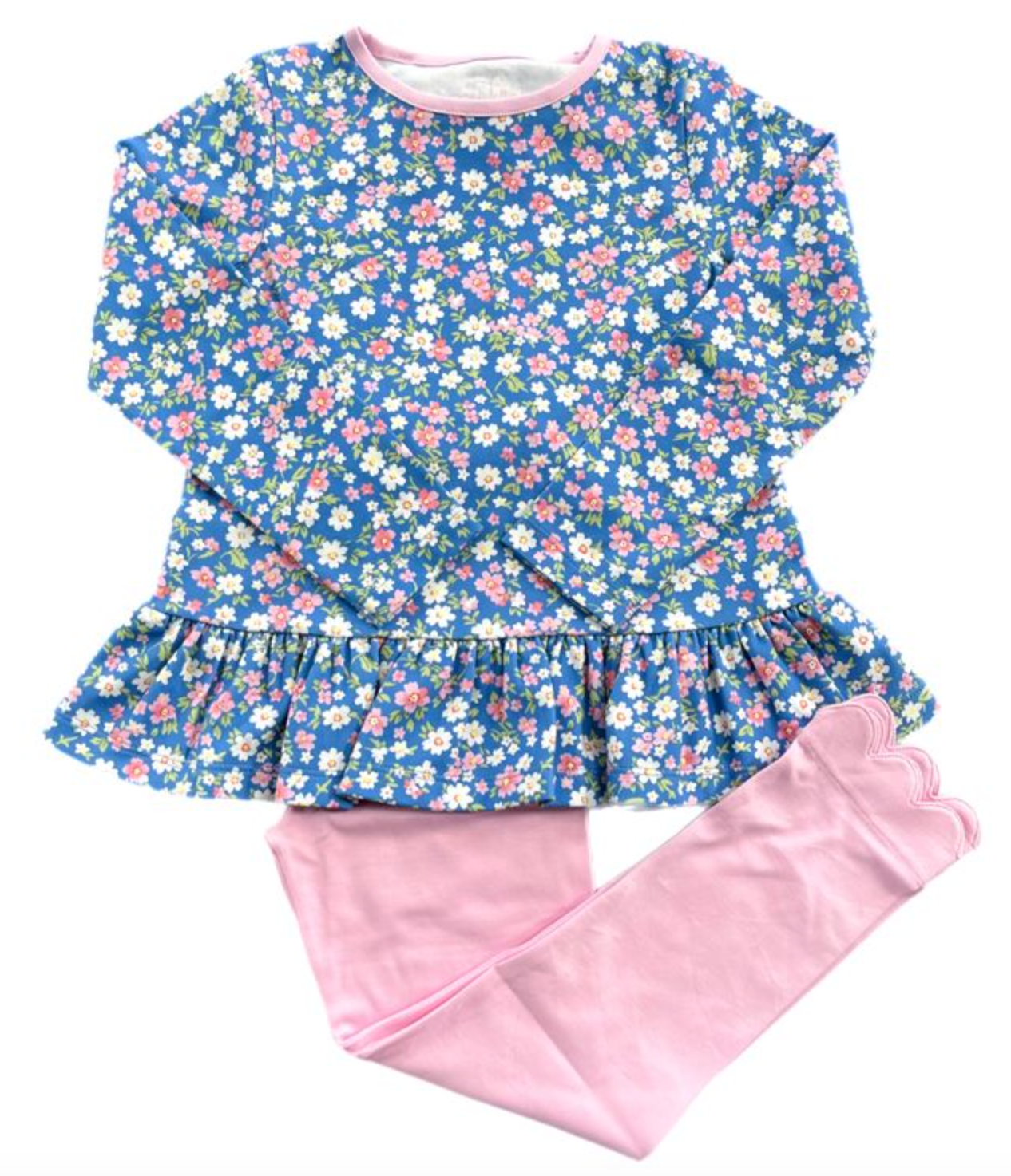 James & Lottie :  Fall Floral Peggy Peplum Legging Set