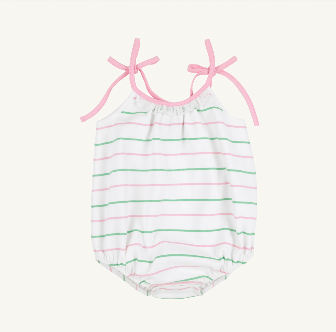 TBBC: Junie B Bubble - Pima - Tradd Street Stripe/Pier Party Pink