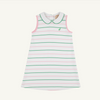 TBBC: Maude`s Peter Pan Collar Dress - Tradd Street Stripe/Pier Party Pink