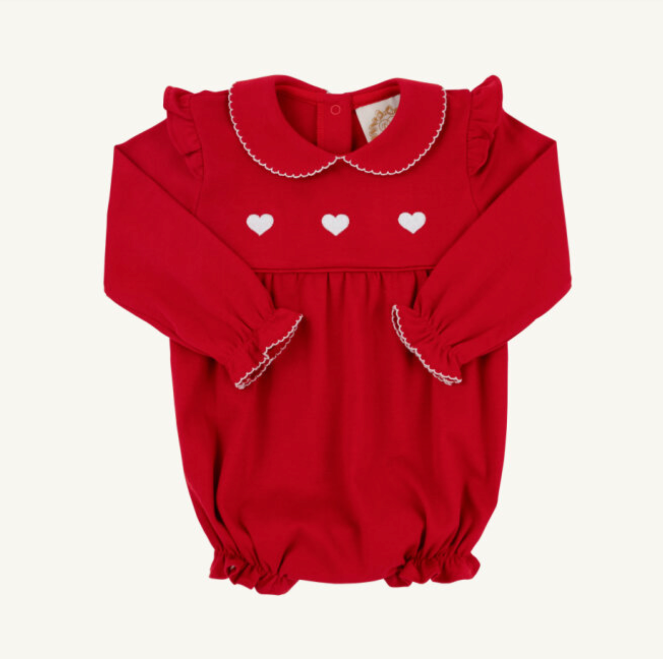 TBBC: Long Sleeve Biltmore Bubble - Richmond Red/Worth Ave White/Hearts